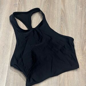 ONESIE BLACK CUTOUT HIGH NECK SPORTS BRA